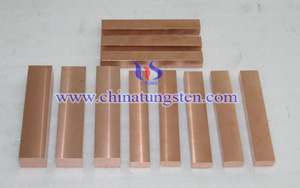 tungsten copper bar picture